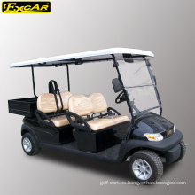 Carrito de golf eléctrico de 4 asientos operado con batería 48V con caja de carga